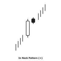 In Neck Pattern - White and Black - Round vector