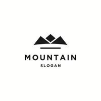 Mountain logo icon flat design template vector