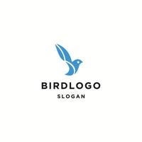 Bird logo icon flat design template vector