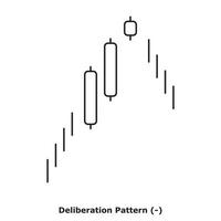 patrón de deliberación - blanco y negro - redondo vector