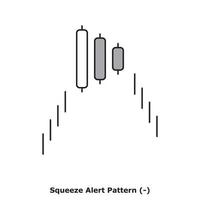 Squeeze Alert Pattern - White and Black - Round vector