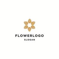 diseño de ilustración de vector de plantilla de logotipo de flor