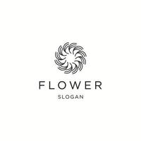 diseño de ilustración de vector de plantilla de logotipo de flor