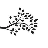 Tree branch vector ilustration design