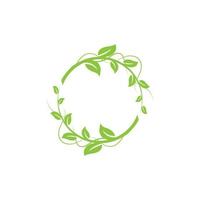 Green Tree leaf ecology nature element vector