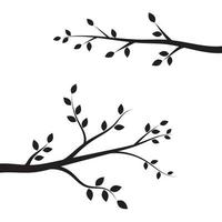 Tree branch vector ilustration design