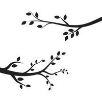 Tree branch vector ilustration design