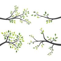 Tree branch vector ilustration design