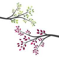 Tree branch vector ilustration design