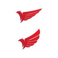 Falcon wing icon Template vector