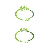 Green Tree leaf ecology nature element vector