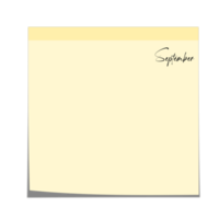 notes autocollantes numériques png