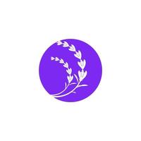 Lavender flower Vector icon illustration