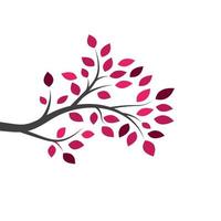 Tree branch vector ilustration design