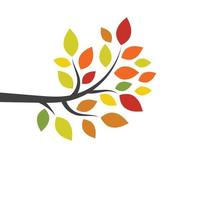 Tree branch vector ilustration design