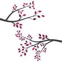 Tree branch vector ilustration design