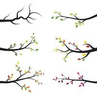 diseño de ilustración de rama de árbol vector