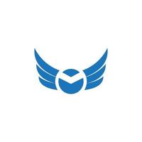 Falcon wing icon Template vector