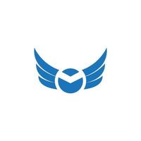 Falcon wing icon Template vector