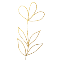 Gekritzel einfache Glitzerblume. transparente PNG-Cliparts png