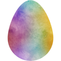 acquerello Pasqua uovo. ovale forma, sfondo, struttura. trasparente png clipart