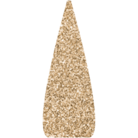 Modern golden boho ceramic vase. Transparent PNG clipart