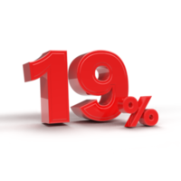 19 Prozent Angebot png