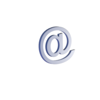 e-mail web 3d icoon png