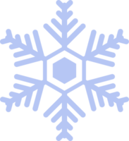 icono de copo de nieve azul claro. concepto de invierno, año nuevo y festival de navidad. png