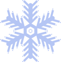 hellblaues Schneeflocken-Symbol. winterkonzept, neujahrs- und weihnachtsfest png