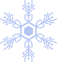 hellblaues Schneeflocken-Symbol. winterkonzept, neujahrs- und weihnachtsfest png