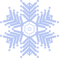 icono de copo de nieve azul claro. concepto de invierno, año nuevo y festival de navidad. png