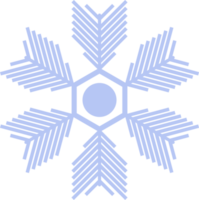 hellblaues Schneeflocken-Symbol. winterkonzept, neujahrs- und weihnachtsfest png