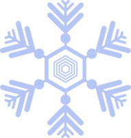 hellblaues Schneeflocken-Symbol. winterkonzept, neujahrs- und weihnachtsfest png