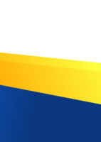 fundo de modelo de panfleto simples com combinação de cores azul e amarelo ou laranja. disponível para o espaço de texto. adequado para promoções de escolas, campus, empresas e indústrias. png