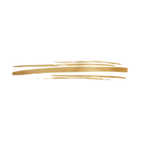 goldmetallischer pinselstrich png