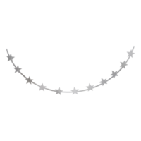 zilver metalen ster ornament png