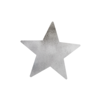 estrela metálica prateada png