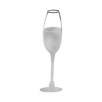 Silver Metallic Wine Glass png