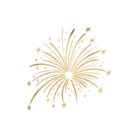 goldmetallisches Feuerwerk png