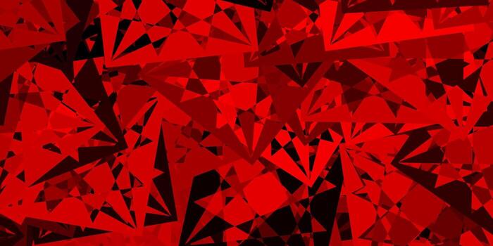 Light Red vector pattern with polygonal shapes.