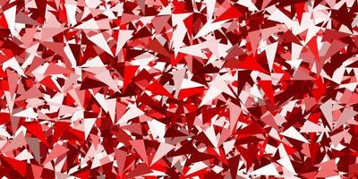 Light red vector background with polygonal forms.