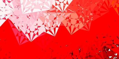 Light Red vector template with triangle shapes.