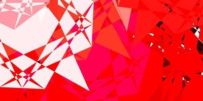 Light Red vector backdrop with triangles, lines.