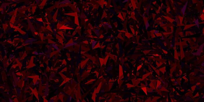 Dark Red vector layout with lines, triangles.