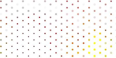 Light red, yellow vector texture with disks.