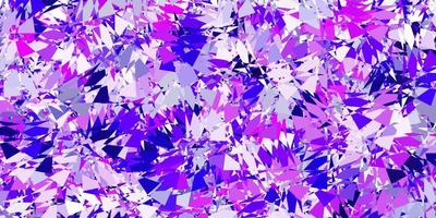 Light purple, pink vector background with polygonal forms.