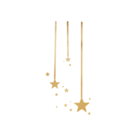 goldmetallische Ziersterne png