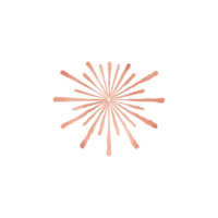 Copper Metallic Firework png