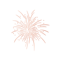 Copper Metallic Star Firework png